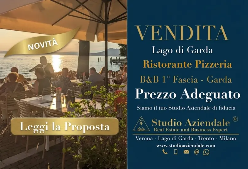 Vendita Ristorante, Pizzeria Bar e B&B Storico sul Lago di Garda (VR)