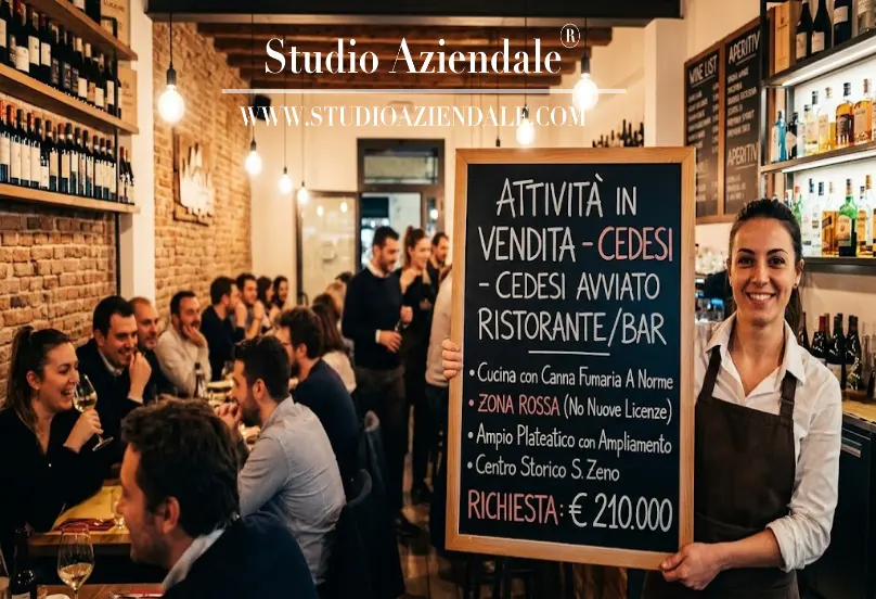 Vendita Bar Ristorante Verona San Zeno Canna Fumaria